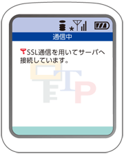 通信中画面